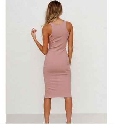 Slim Fit Package Suknia z bioderki, kamizelka długiej dzianiny, suknia z bioderki