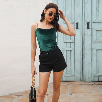 Stylowa kamizola damska kamizola elegancka sexy mała aksamitna kamizola top dla kobiet