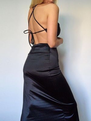Modna gorąca sprzedaż solidny kolor wiszący szyi bez pleców cienkiego pasa owinięcia spódnicę sexy rozebrana suknia