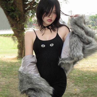 Nowa letnia moda sexy na zamówienie gorąca wiertarka wystawiona plecak suknia z paskiem biodrowym