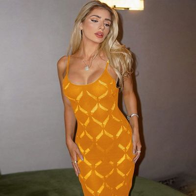 Bez rękawów V szyja Seksowna suknia na zeszłoroczne przyjęcie Kamizola Silhouette Trim Fit