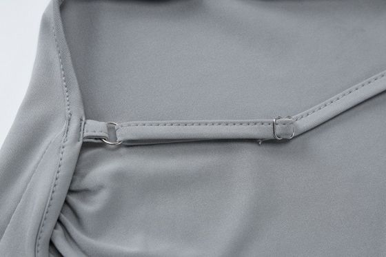 Nowa letnia moda sexy bez pleców szczupła suknia z podzielonymi klamkami
